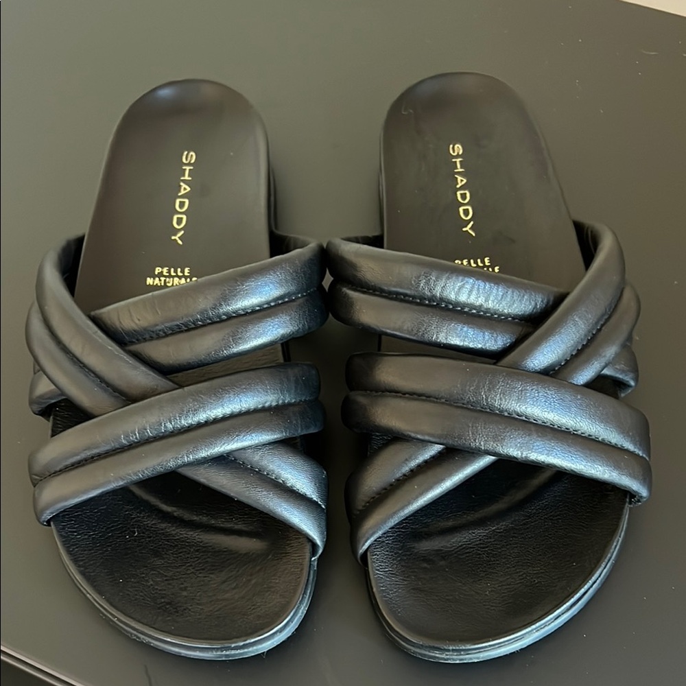 Shaddy “ pelle” slip on sandals size EU 38 ( US 7.5)